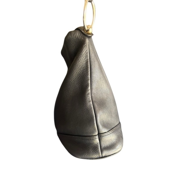 Balpri Black Genuine Leather Shoulder Bag / Crossbody Bag Made In Spain Top Zip - Picture 4 of 16